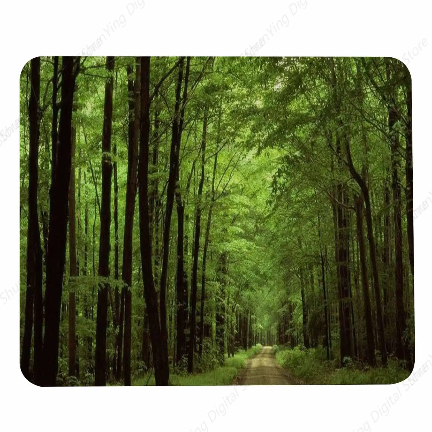 Mouse Pad Green Path Anti Slip Rubber Base Suitable For Gaming Office Laptop Mouse Pad 25*30cm