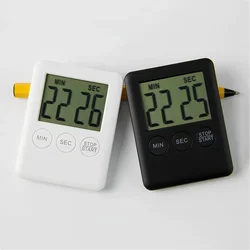 4 Colors New Super Thin LCD Digital Screen Kitchen Timer Square Cooking Count Up Countdown Alarm Magnet Clock Tools & Gadgets