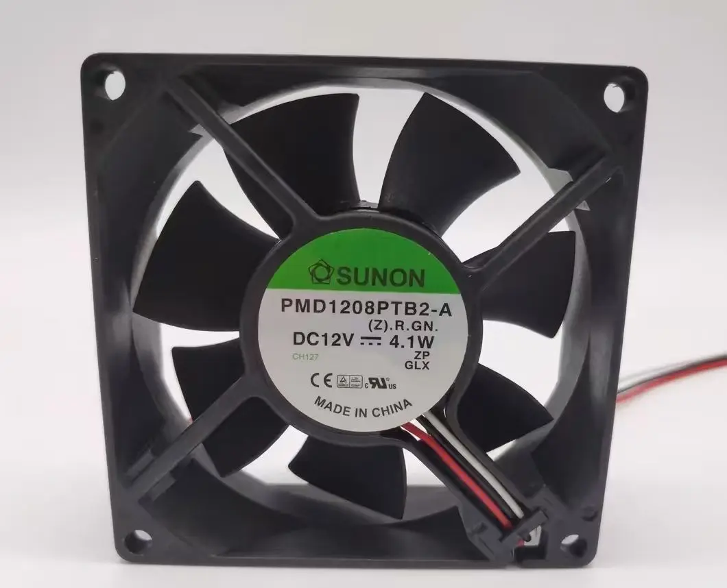 80mm Fan For Sunon PMD1208PTB2-A 8025 80mm 12V 4.1W Axial Cooling Fan, Industrial & Server Inverter Application