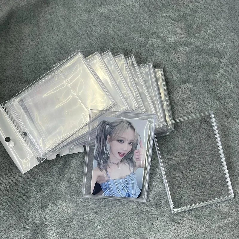5Pcs/Pack Acrylic Trading Card Holder Transparent Collection Sleeves Frames for Basketball Sports Cards TCG Card Display