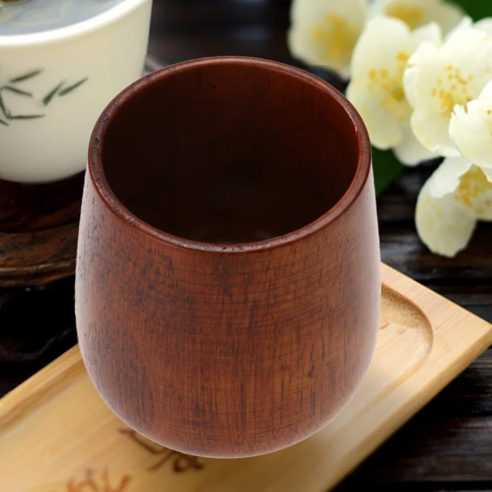 Natural Jujube Wooden Cup Household Breakfast Beer Cup Vintage Creative Eco-friendly Primitive Portable Drinkware Accessories