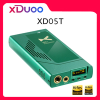 XDUOO XD05T Portable Digital Audio Decoder Headphone Amplifier ES9039Q2M*2 High Gain Mode Tube MQA XU316 DSD512 6.35mm 4.4mm