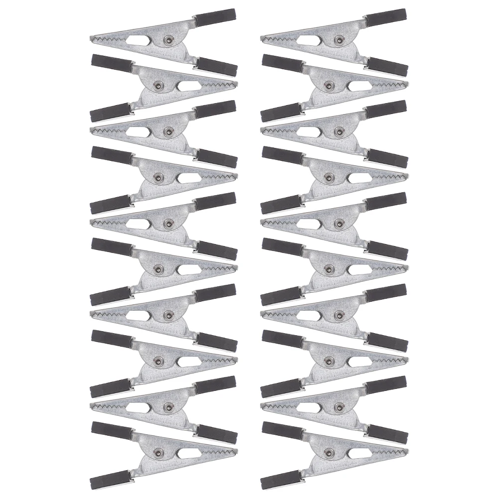 

30Pcs Metal Alligator Clips Bird Cage Clips Mini Spring Clamps Parrot Door Locks Secure Cage Accessories Alligator Spring Clamp