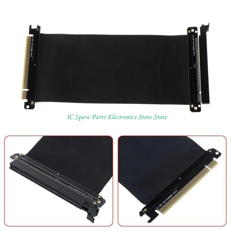 SZ New 20CM PCI for Express Flexible Cable PCI-E 16X to PCIE 16X Extension Ada
