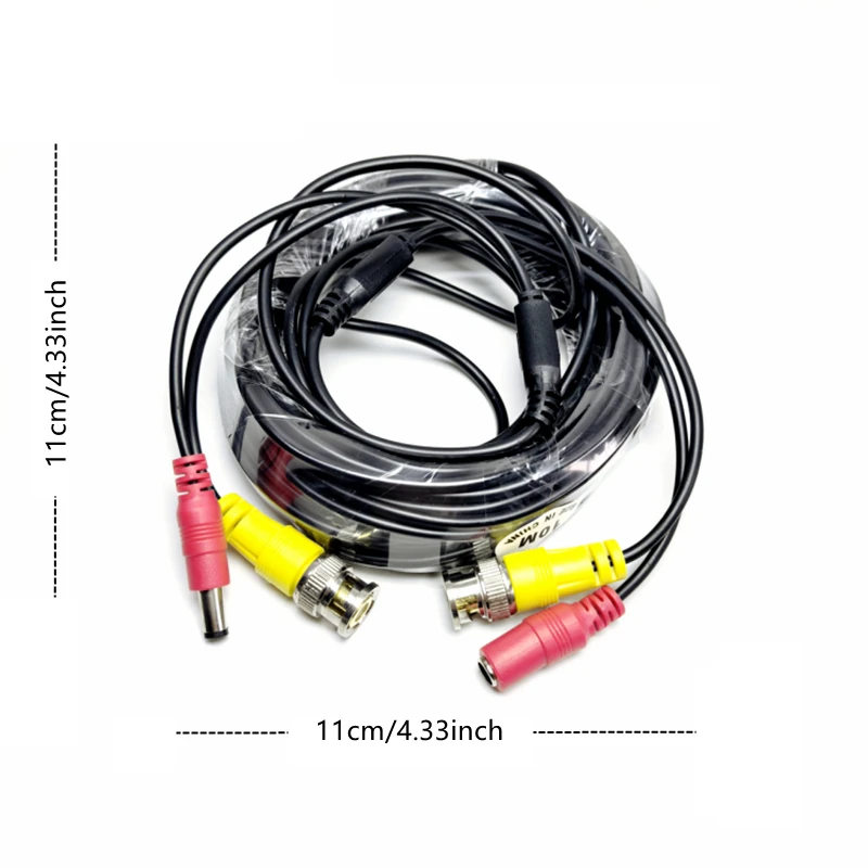 5/10/20/30M BNC Cable For CVBS CCTV DVR Camera Recorder System Accessories Video Cable DC Power Security Surveillance BNC Cable