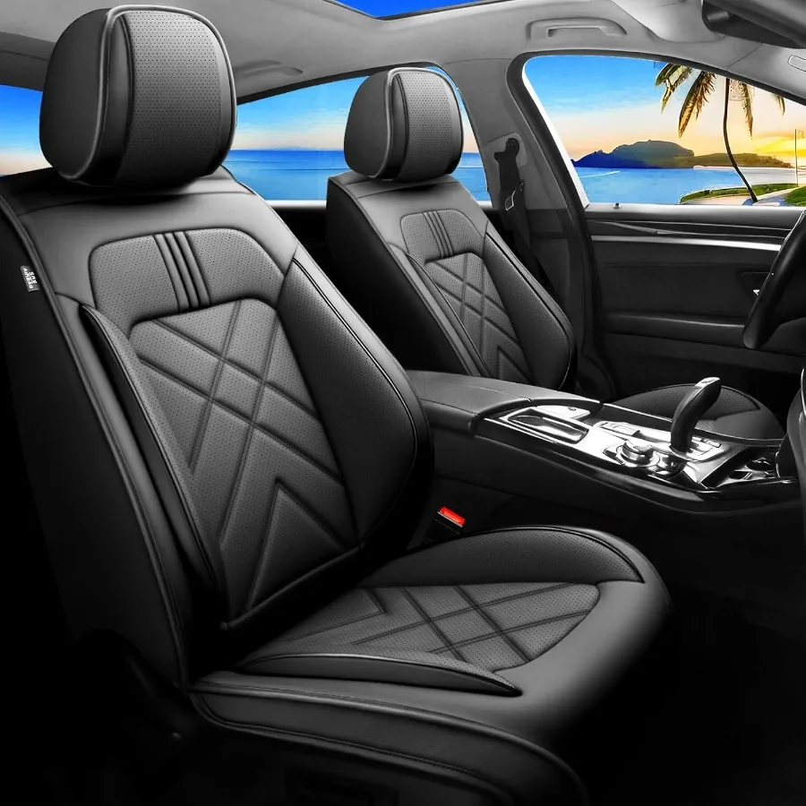 

Чехлы на автомобильные сиденья CRV, совместимые с Honda CRV 2007-2025 2026, кожаные водонепроницаемые дышащие чехлы на сиденья с полным покрытием, автомобильные