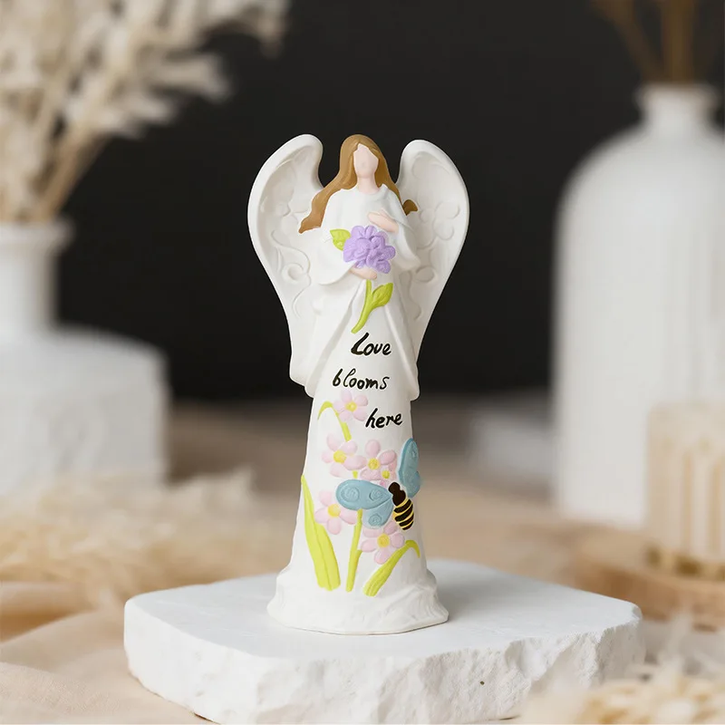 

Angel Candle Mold Temperature-Resistant Diy Ornament Mold 3d Angel Silicone Mold Food-Grade For Gift Making Diy Crafting Home
