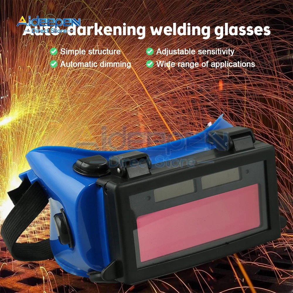 Welding Goggles Automatic Solar Automatic Darkening Safety Glasses TIG MIG MMA Welding Goggles Welder Glasses Protective Tools