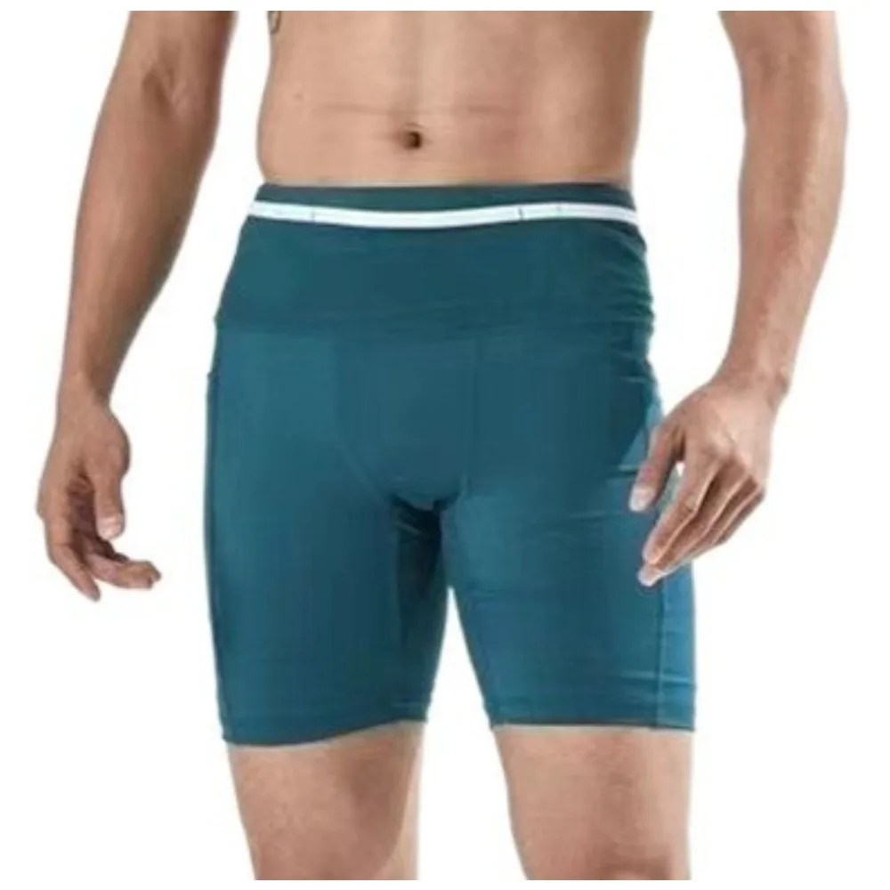 

Быстросохнущие унисекс-шорты для марафона с 6 карманами, 4-дюймовые компрессионные шорты для велоспорта