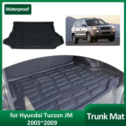 Car Trunk Mat for Hyundai Tucson JM 2005~2009 2006 2007 2008 Waterproof Luggage Cargo Boot Pad Liner Cover Rug Custom Accessorie