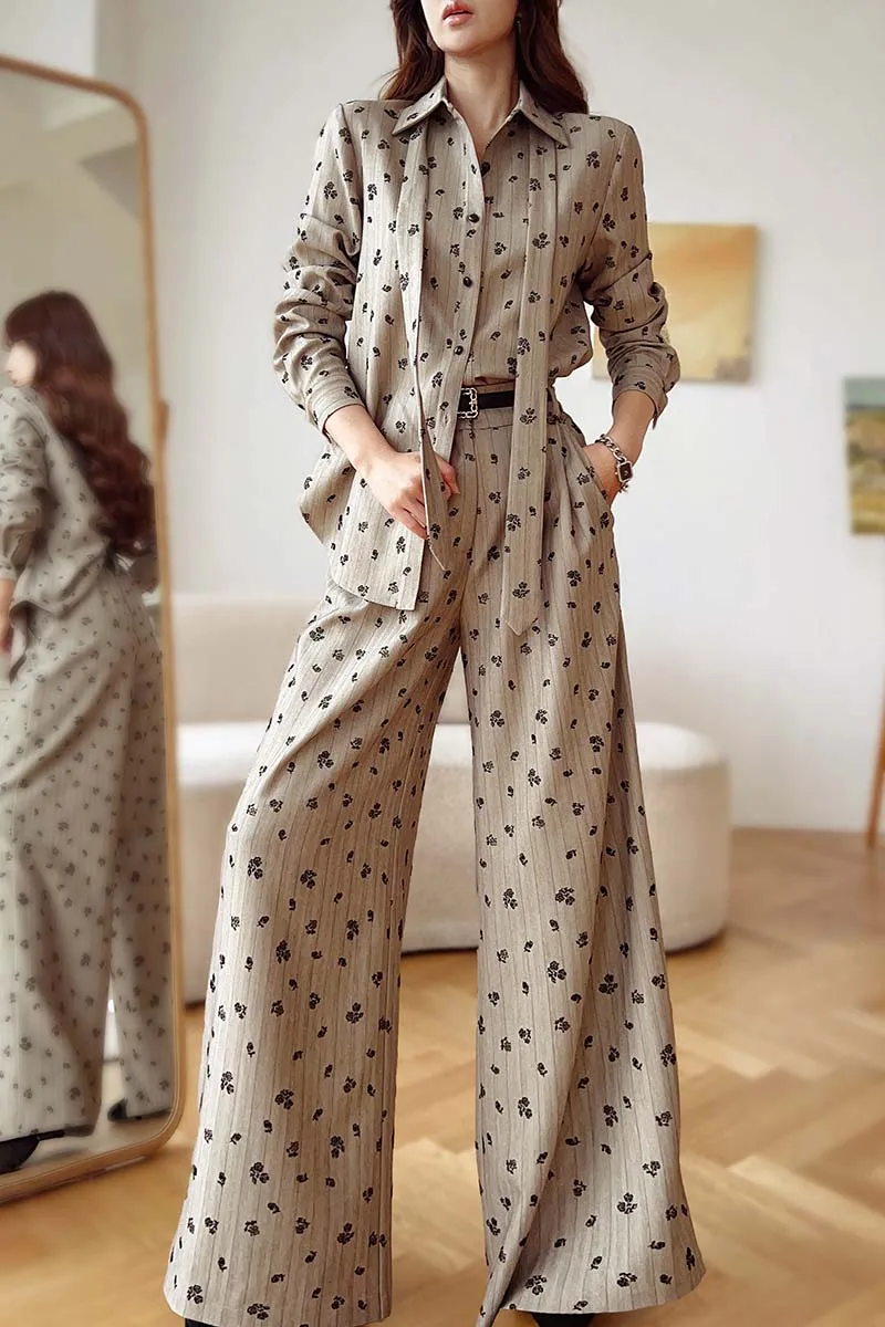 DABUWAWA Striped Flocking Draped Pants Empire Legging Women American Retro Sashes Floor-Length Trousers Y2K Basics DM2ATR002