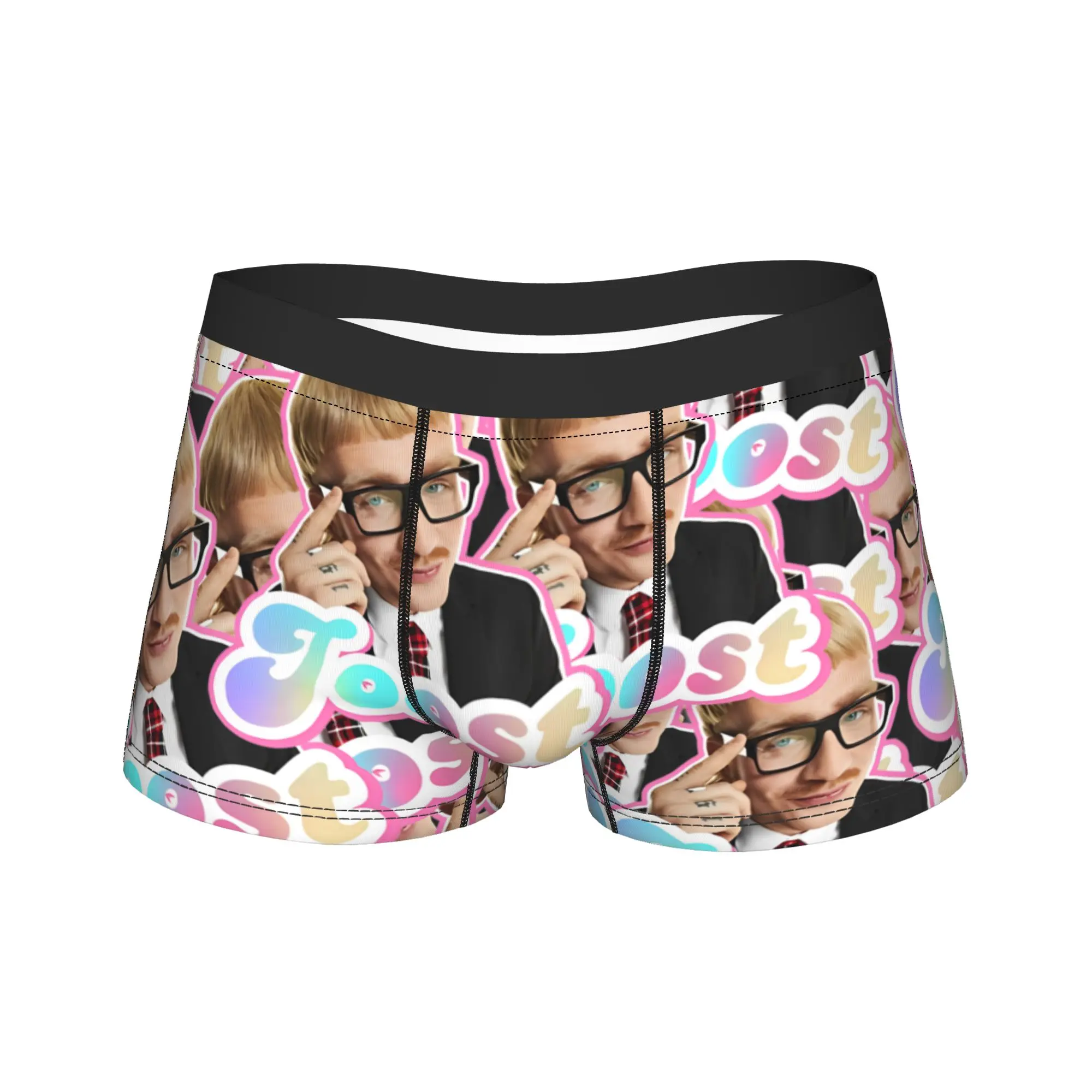 

Мужское длинное нижнее белье Joost Klein с забавной головой, модные трусы-боксеры, шорты, мужские трусы со средней талией, M-XXL