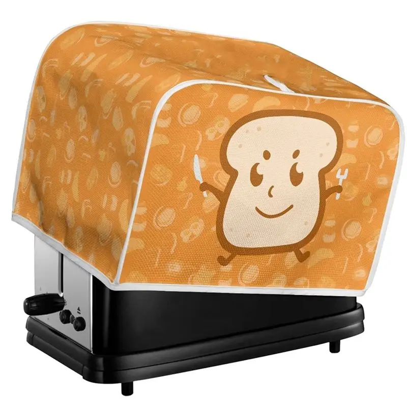 Exquisite-Toaster Protective Cover Cartoon Printing Bread Machine Dust Cover Small Home Appliance Toaster Dust Cover