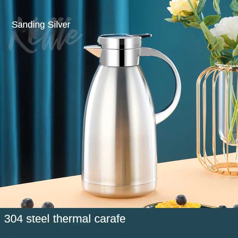 

2300ML Double-Wall Stainless Steel Insulated Flask Vacuum Hot Water Thermos Jug Household Drinkware Kettle