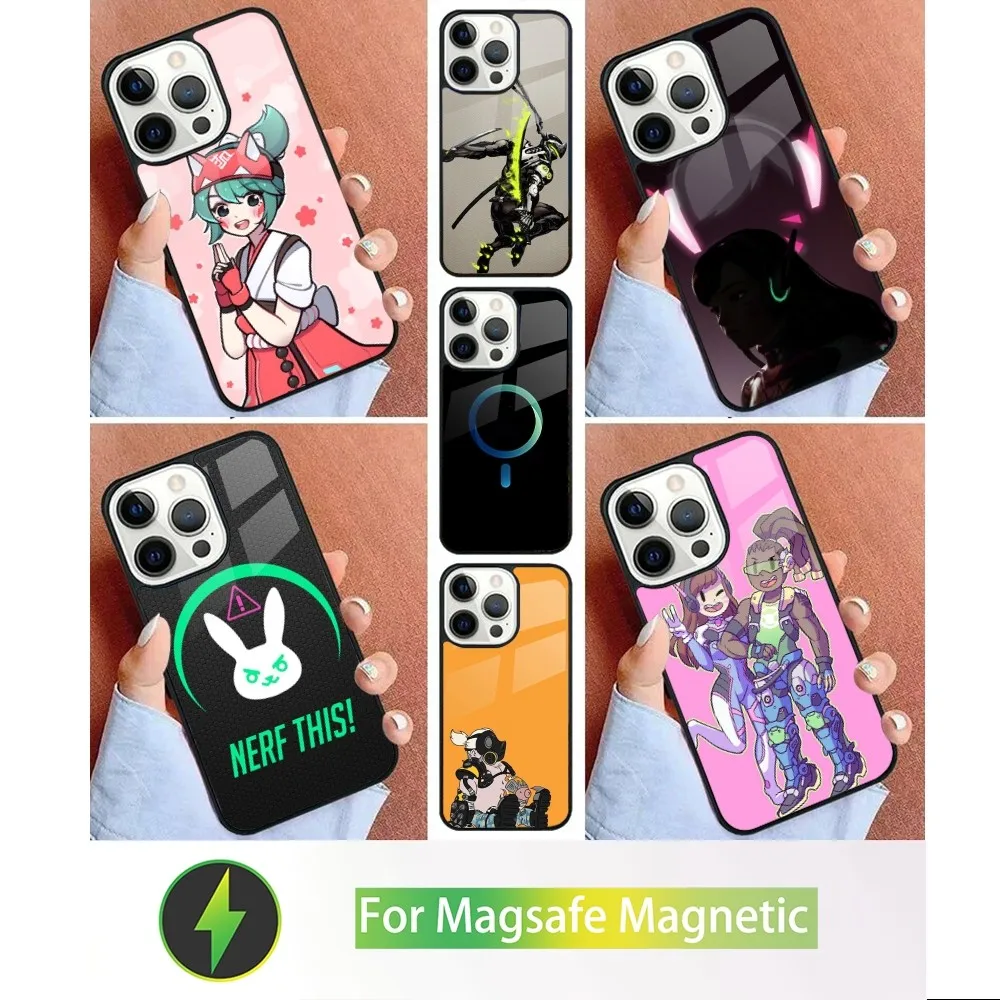 Game O-Overwatch Phone Case For iPhone 15,14,13,12,11,Plus,Pro,Max Mini Magsafe Magnetic Wireless Charging