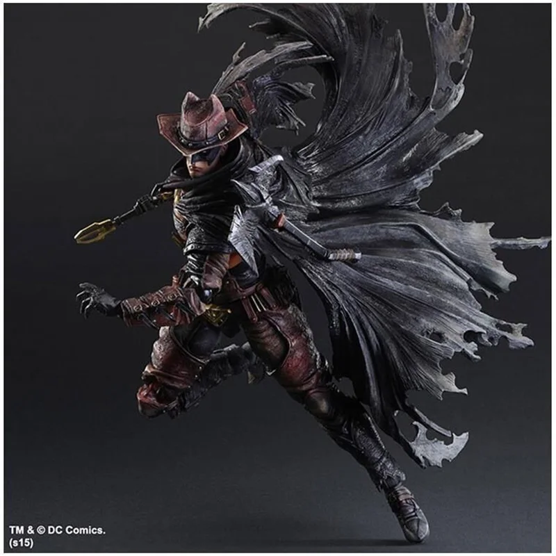 Play Arts Batman Figures DC The Dark Knight Batman Timeless Wildwest Action Figure Model Toy Gifts