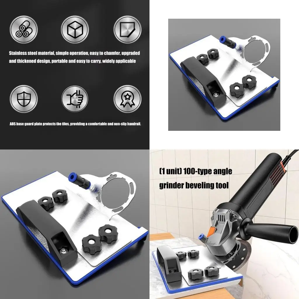 

Профессиональные насадки для плиткореза A2BE для угловых шлифовальных машин типа 100, регулируемая направляющая металлической