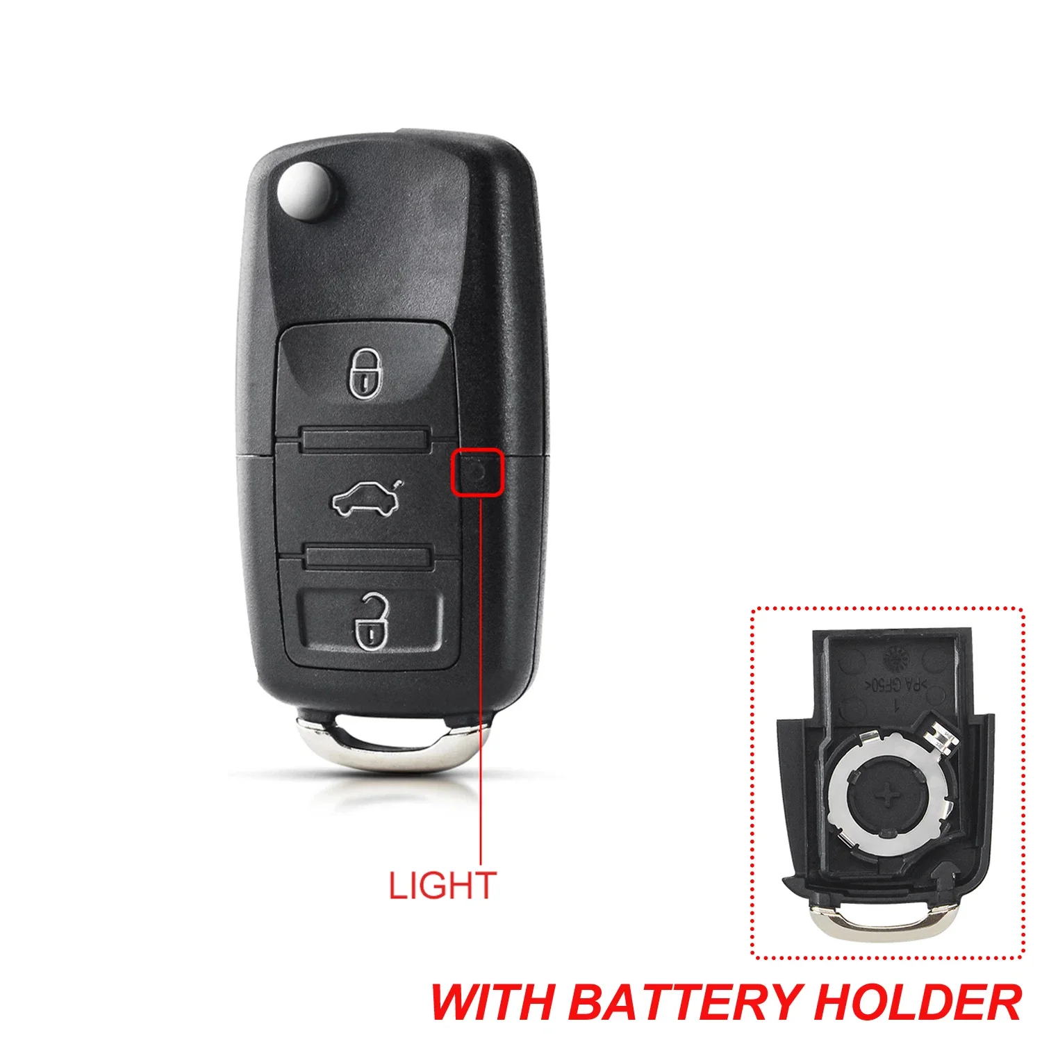 2/3/4 Bottons Folding Car Remote Key Shell Case Fob for VW Passat Polo Golf Bora Ibiza Leon Octavia Fabia Beetle Skoda Seat B5