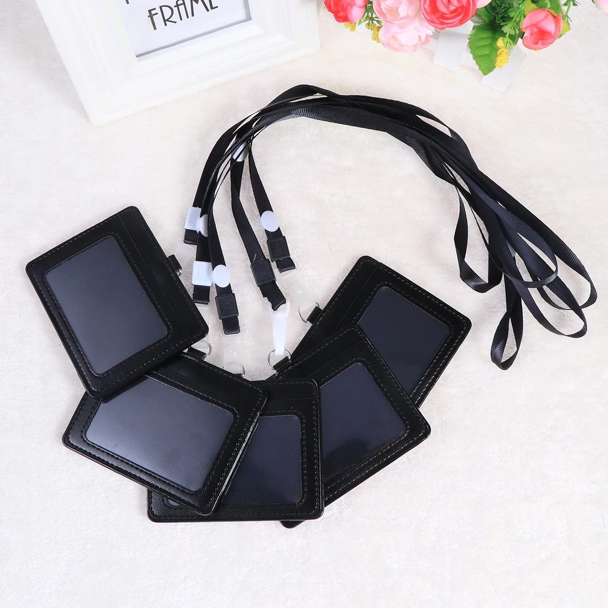 

5 Pcs Certificate Set Lanyard Student ID Holder Employee Cover Sling Badge