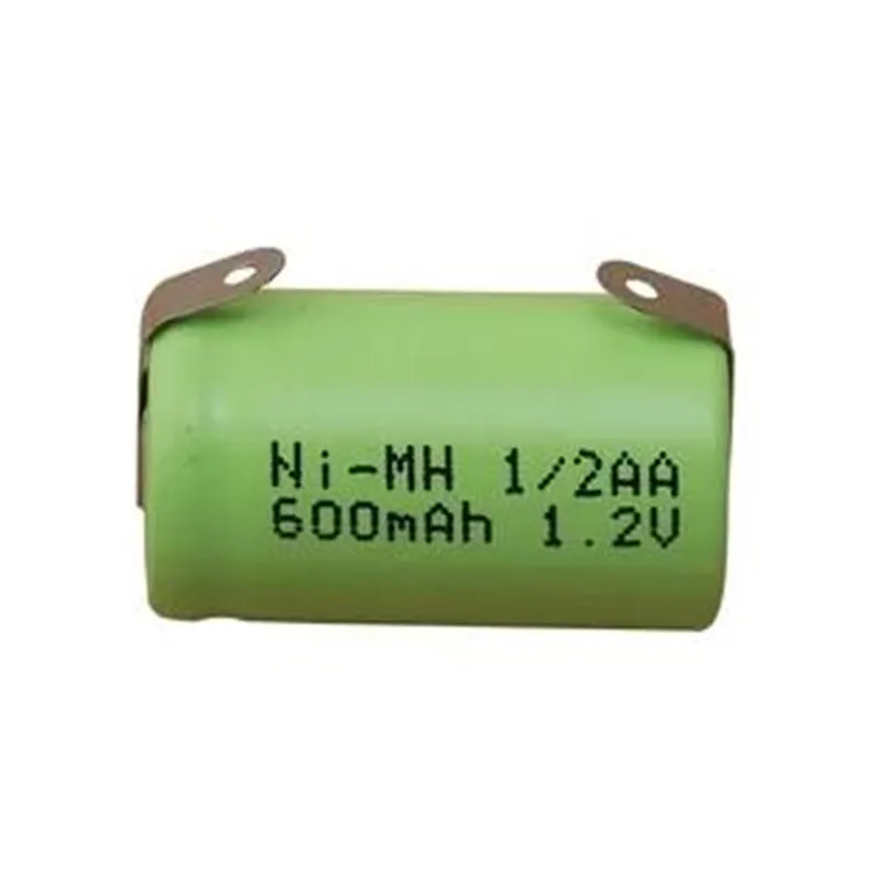 4Pcs/Lot 1.2V 1/2AA 600MAh Ni-mh Rechargeable Battery For Shaver