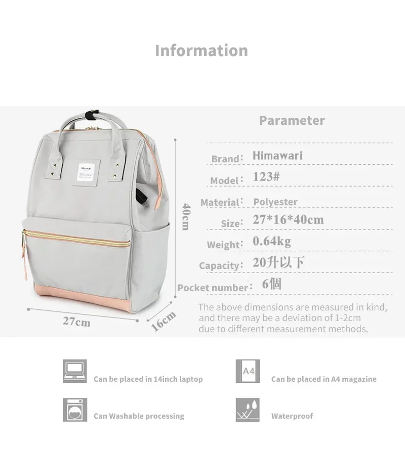 Cute Canvas Fashion Backpack Women Anti Theft Travel Laptop Backpack Female School Bag For Girl Mochila Escolar Feminina Bagpack