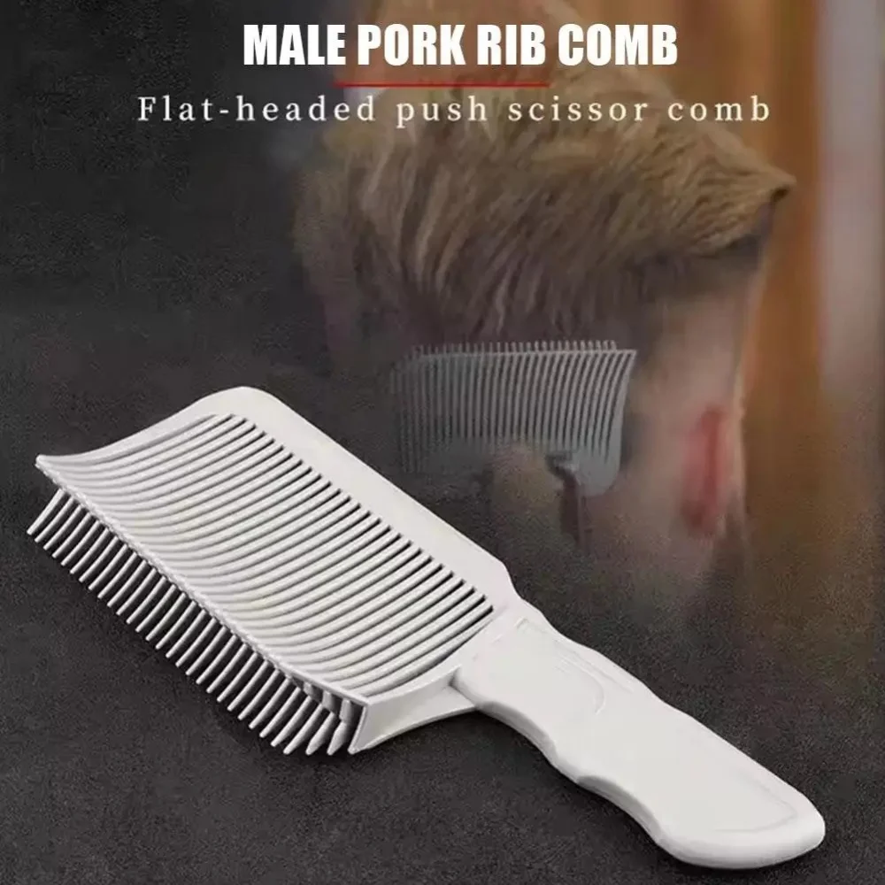 Fading Comb Professional Barber Fade Comb Long Handle Haircut Clipper Blending Flat Top Styling Tool Heat Resistant Styling Tool view 6