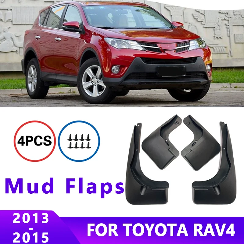 

Mud Flaps Fit for TOYOTA RAV4 2013-2015 2014 Mudguards Tire Fenders Splash Proof Accessories Wheel Guards 4ps
