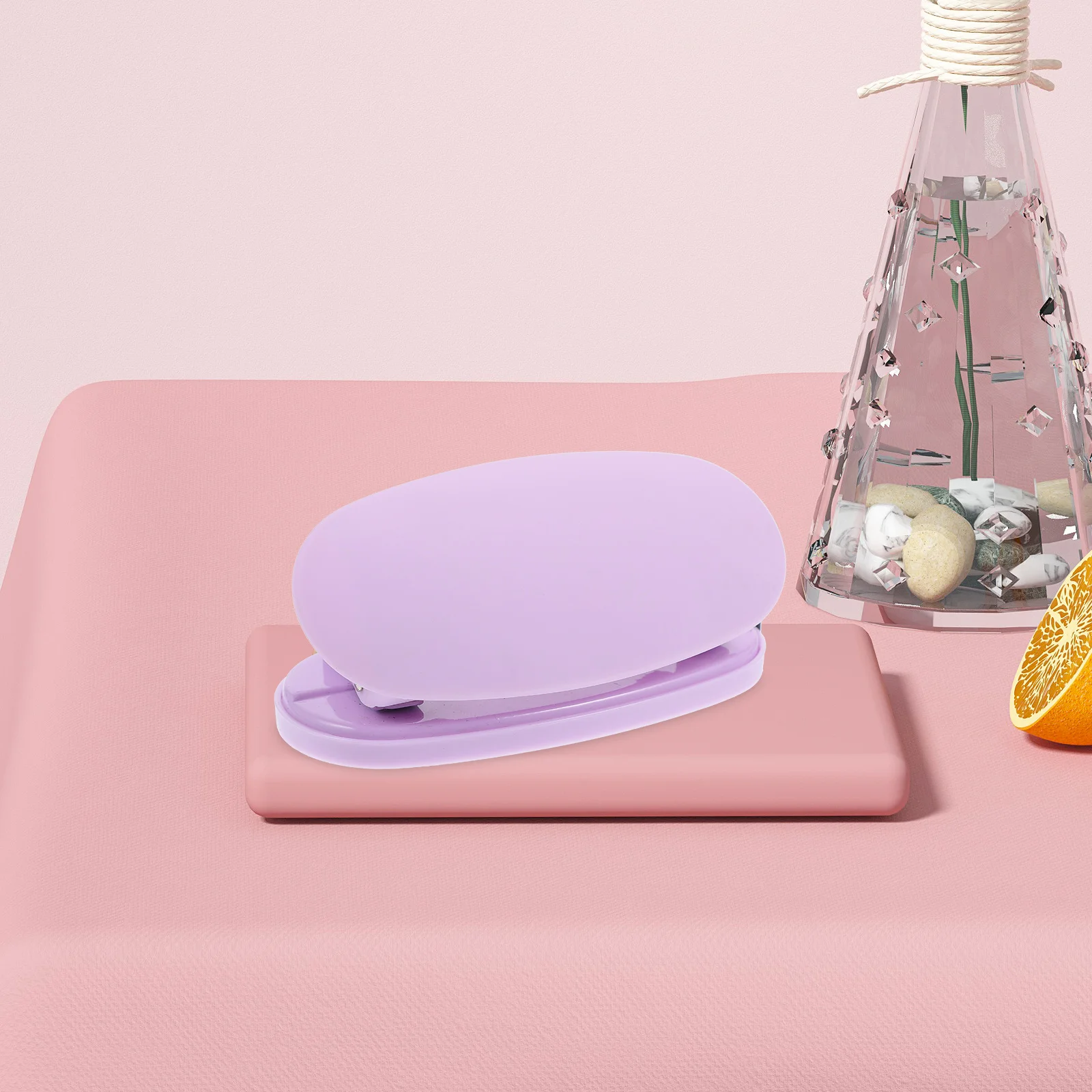 

Hole Puncher 6cm Double Hole Pink Sakura 2 Ring Manual Punch Tool for Paper Sheets Craft Office School Supplies Storage