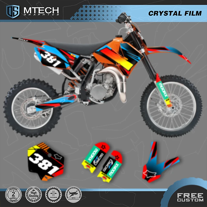

DSMTECH Cusotm Team мотоциклетные графические наклейки наборы для KTM SX85-105 2003 2004 2005 2006 2007-2012 001