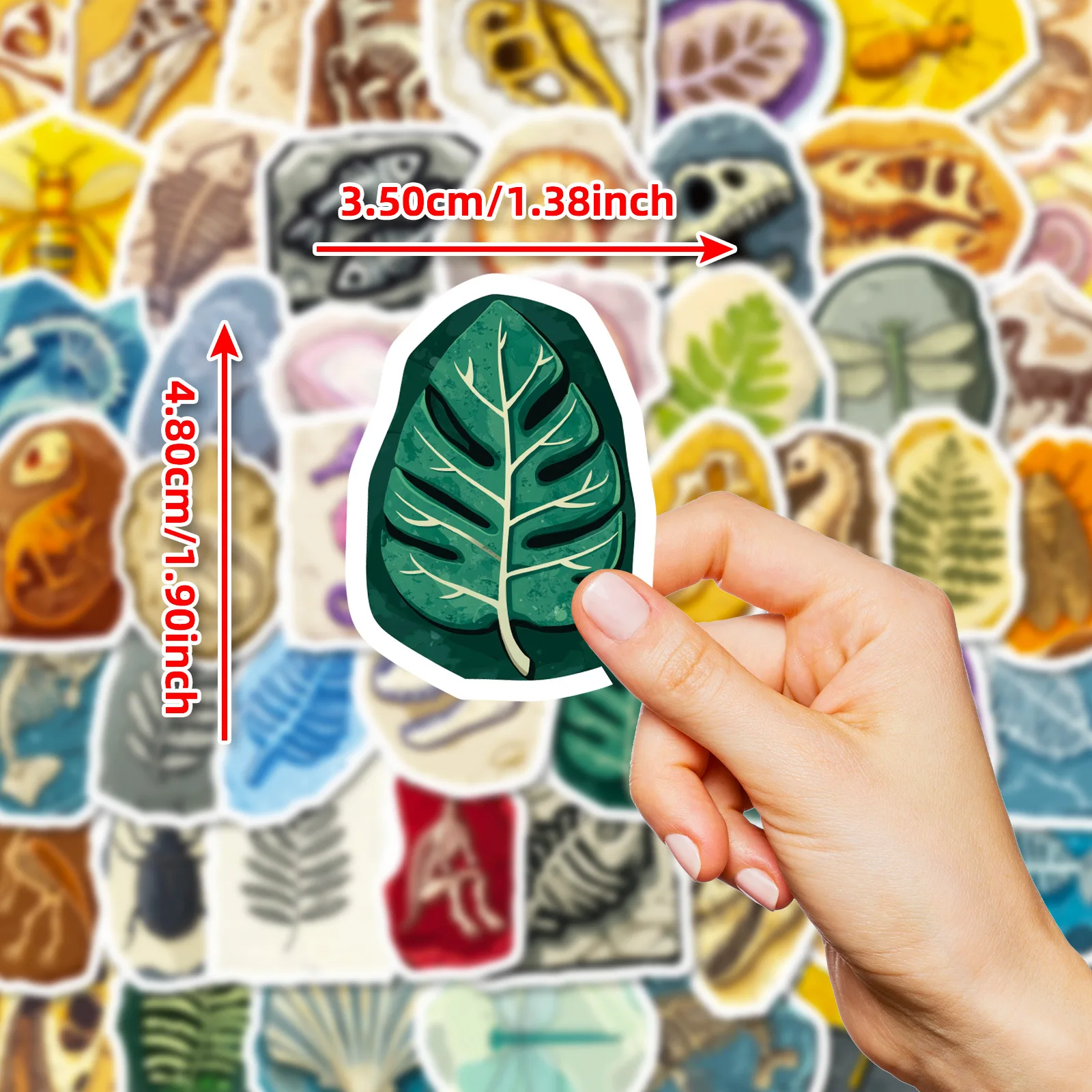 56 قطعة حفريات الديناصور مضحك الكتابة على الجدران ملصقات الحيوان الإبداعية الكرتون الديكور DIY بها بنفسك اللعب الثلاجة المحمول الغيتار سيارة الدراجة الشارات #3