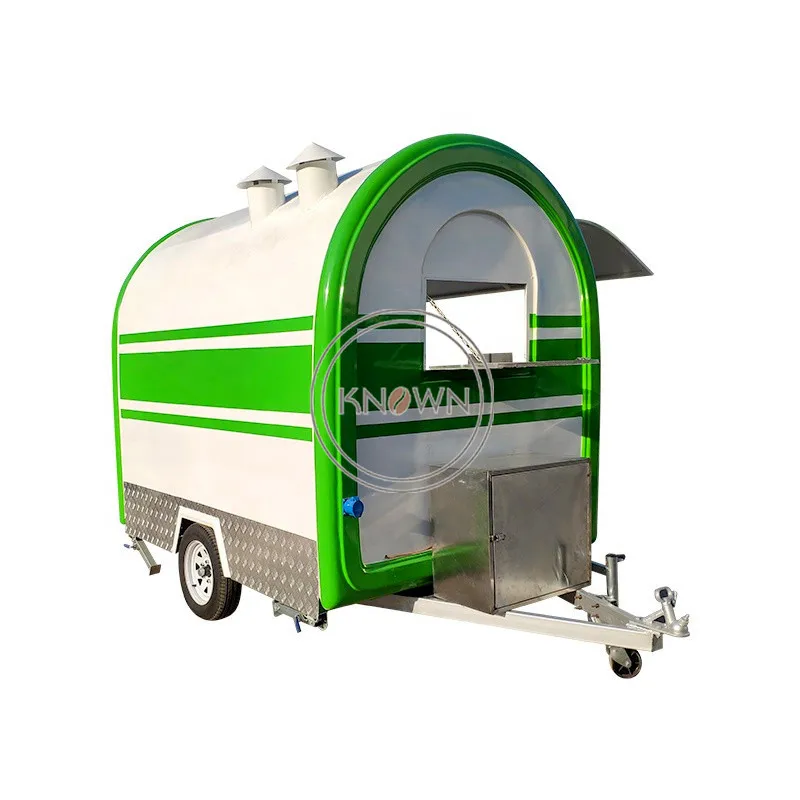 

OEM Outdoor Street Kitchen Food Trailer Fully Equipped Concessions Ice Cream Vending Cart for Sale Fast Snack Kiosk