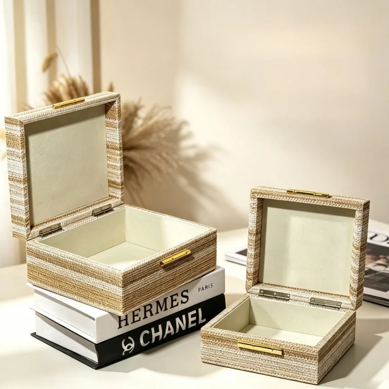 Travel Jewelry Storage Box Portable Necklace Organizer Case Household Earrings Collection Boxes Dustproof Ring Storages Cases
