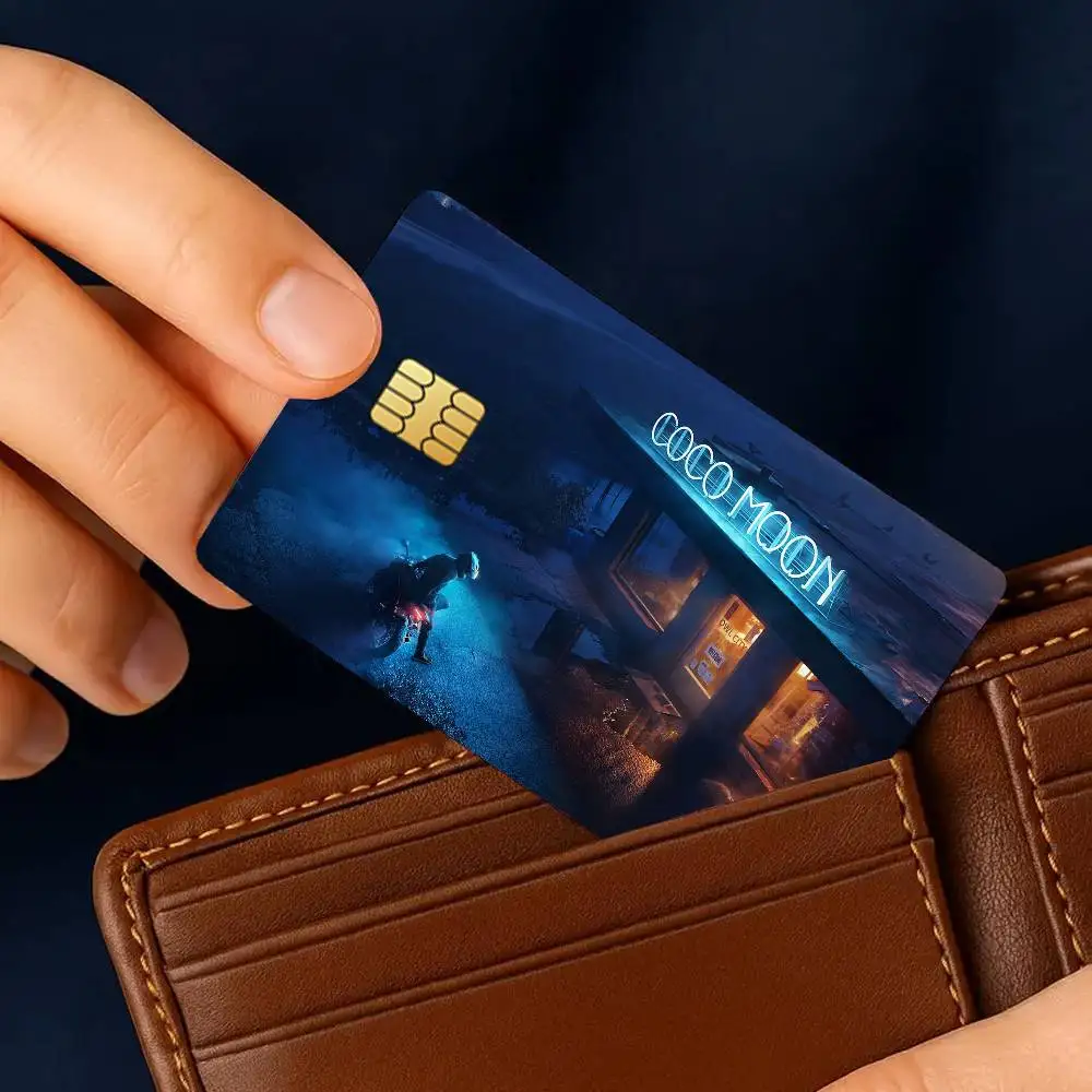 الفرقة O-البومة C-City-S ملصقات بطاقة الائتمان الجلد لخصم البنك حماية الزخرفية 4 قطعة ملصق مائي المضادة للخدش مقاوم للماء