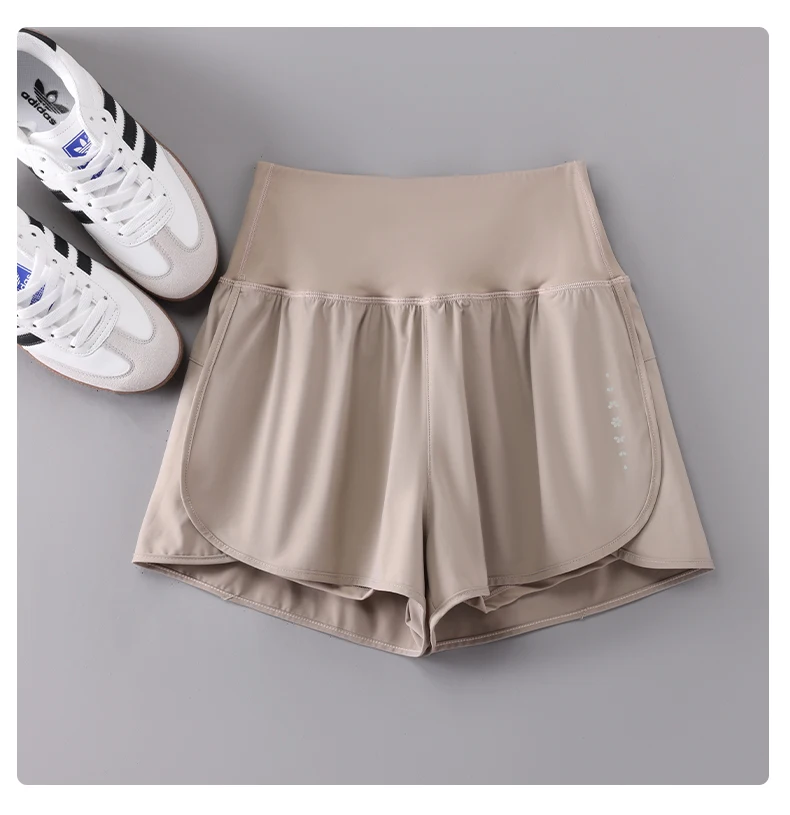 DRUR Damen-Radhose, hohe Taille, schnell trocknend, Yoga-Shorts, Damen-Sommer-Sport, kurze Hose mit Innenfutter, Fitnessstudio-Bekleidung – Detail 8