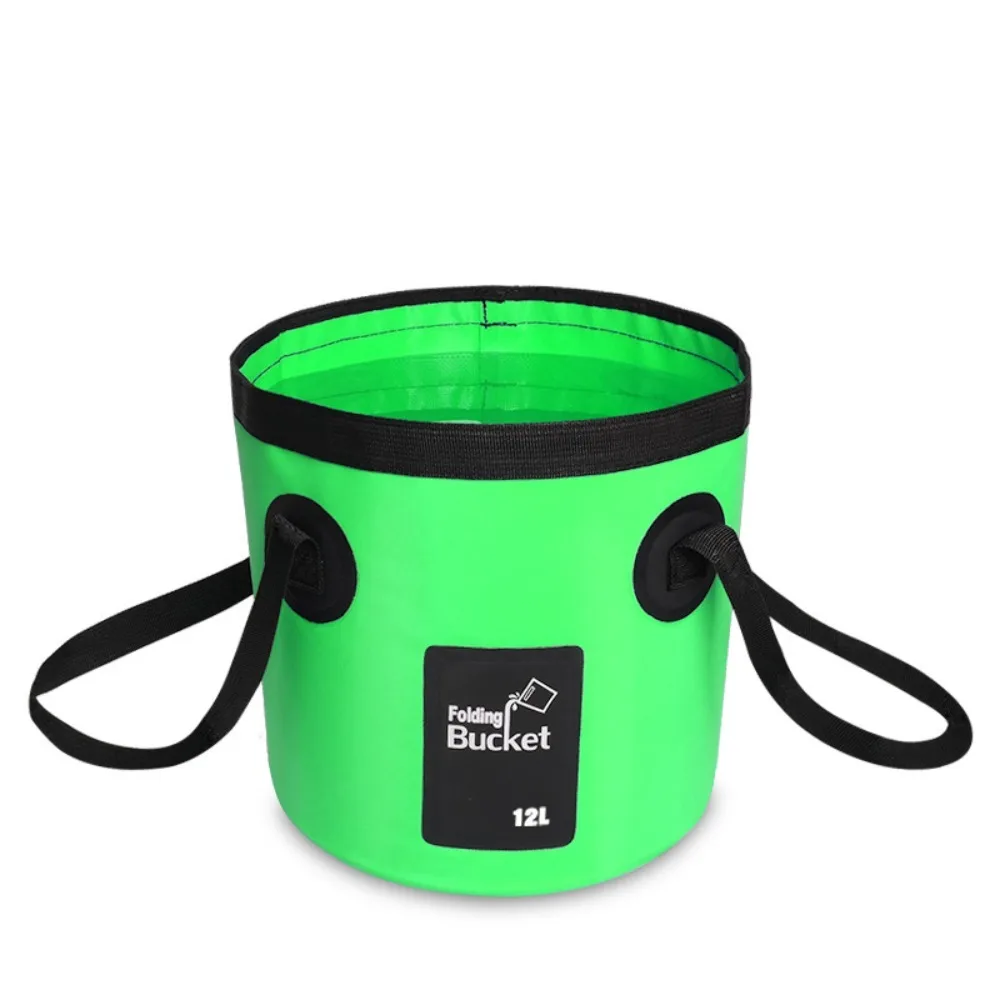 Colorful Portable Foldable Fishing Bucket 12L Waterproof Fishing Box with Integrated Foldable Lightweight