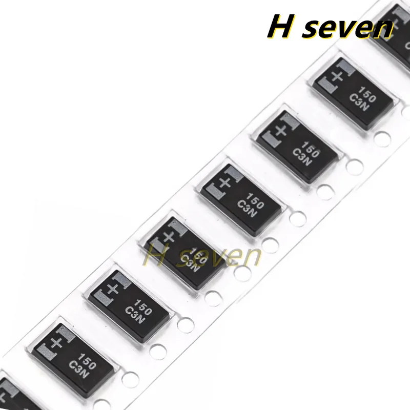 

10pcs 7343 D Type Low ESR 16TQC150MYF 16V 150uF SMD Polymer Tantalum Capacitor