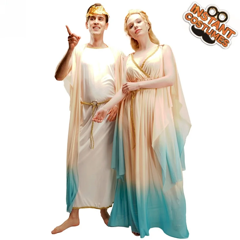 

loween Adult Couple Costume Role-plang Outfit for Men And Women Chinese Traditional Ethnic Women's Clothing Stage Costume