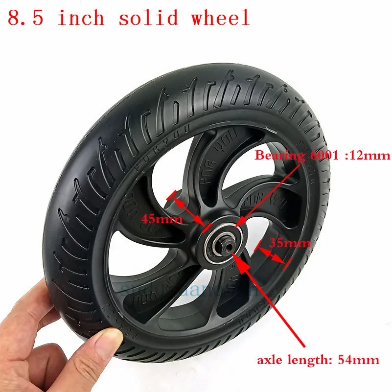 Original Rear Wheel For KUGOO S1 S2 S3 Folding Electric Scooter spare part 8.5 inch solid tyre wheels