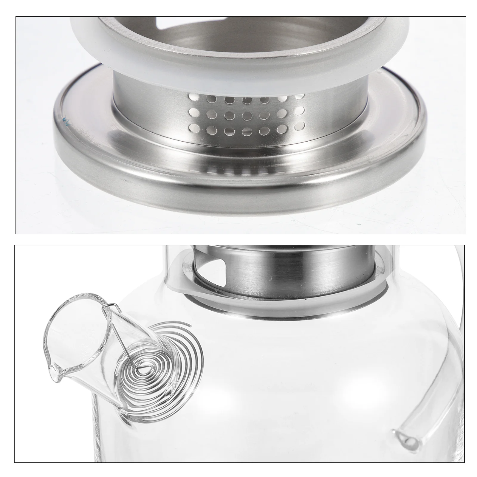 

Glass Water Pitcher Transparent Cooling Pot Ergonomic Handle Kitchen Container Juice Pitcher Cooling Water Pot