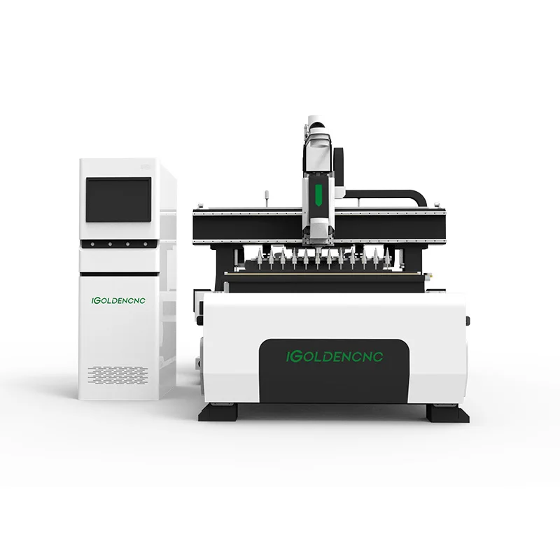 4-Axis Multifunctional 3D Cutting Engraving Automatic Tool Change Wood CNC Router for Woodworking