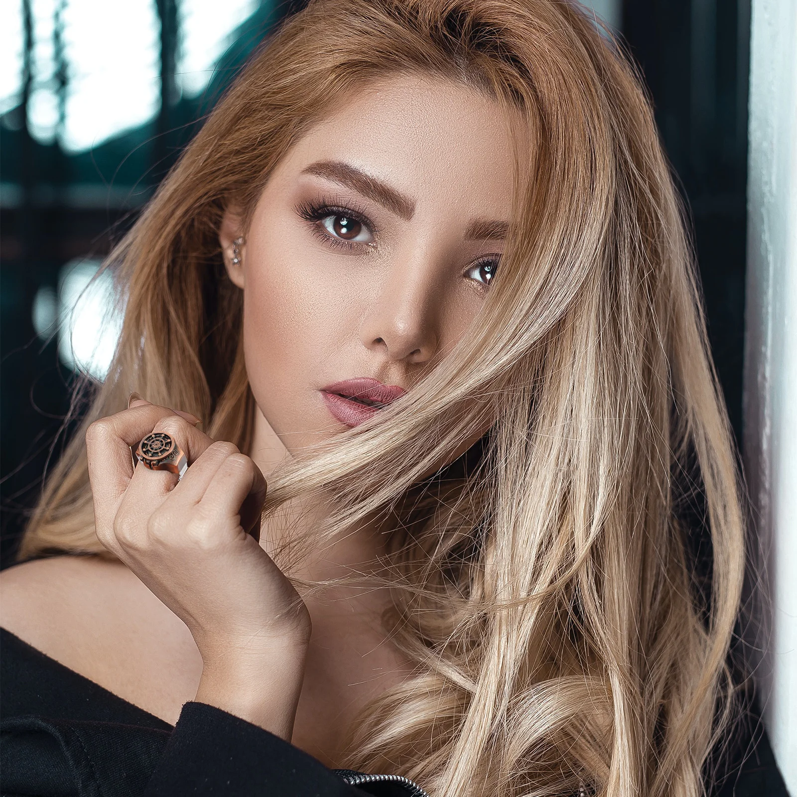 2 Stücke Schiff Rad Ring Uhren Vintage Zinklegierung Langlebig Flip Open Cover Elegante Mode Uhr für Frauen Ring Uhr