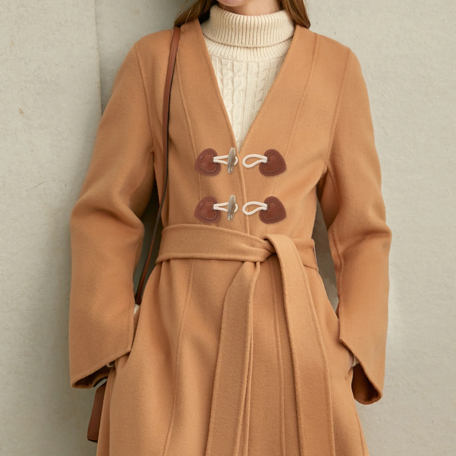 

7Pairs Clothing Toggle Button Resin Horn Closure Strong Sewing Line for Coats Jackets Sweaters Stylish Replacement Button Winter