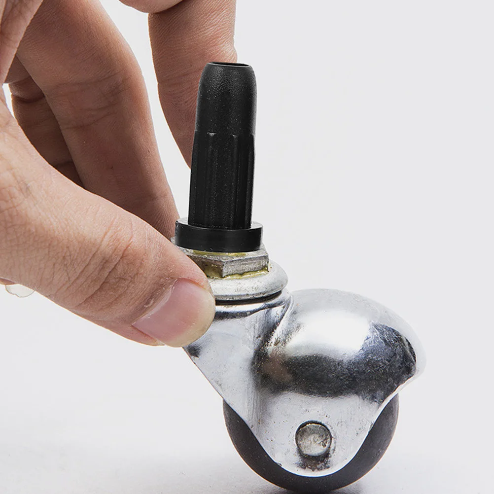 

40pcs Computer Desk Swivel Chair Leg Caps Black Nylon Furniture Leg Protectors Chair Feet Cover Floor Protector For Wood Floors