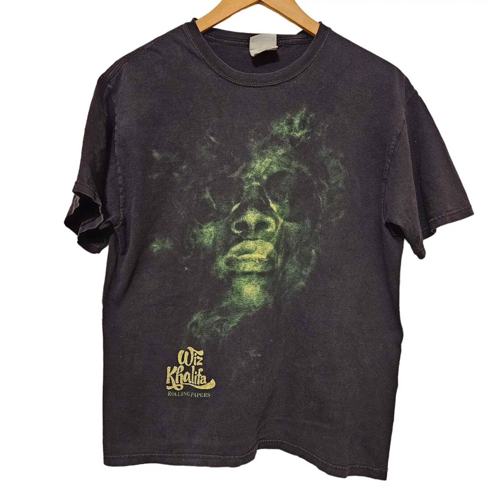 Винтажная Футболка Wiz Khalifa с изображением роликовых листов, 2011
