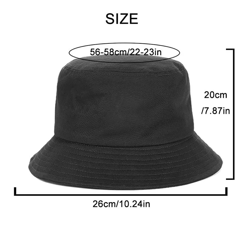 Hurtownia Solid Bucket Hat Dla Kobiet Bawełna Mężczyźni Outdoor Sun Protection Hip Hop Caps Fisherman Hat Gorros Bob Custom Logo Printed