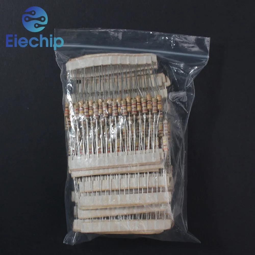 300PCS/Lot 1/2W 30 Kinds Carbon Film Resistor set, 0.5W Resistance 5% 1 ohm ~ 3M Color Ring Resistance Assortment kit