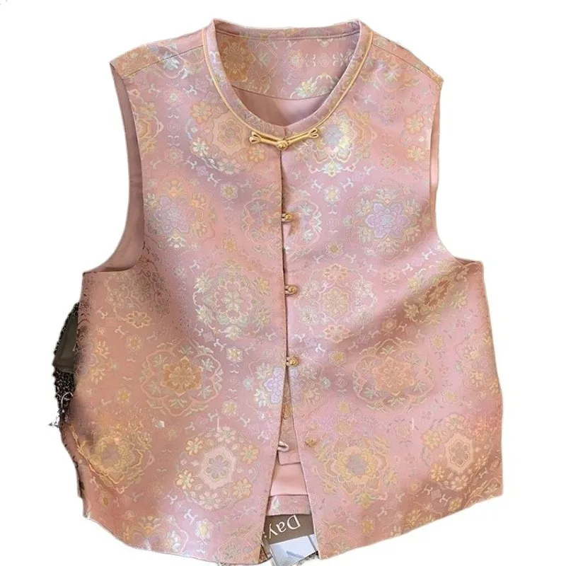 Women's Clothing Outer Wear 2026 High-end Chinese Vest New Girl Sweet Vest Versatile Top Temperament Summer Style Age Reduction