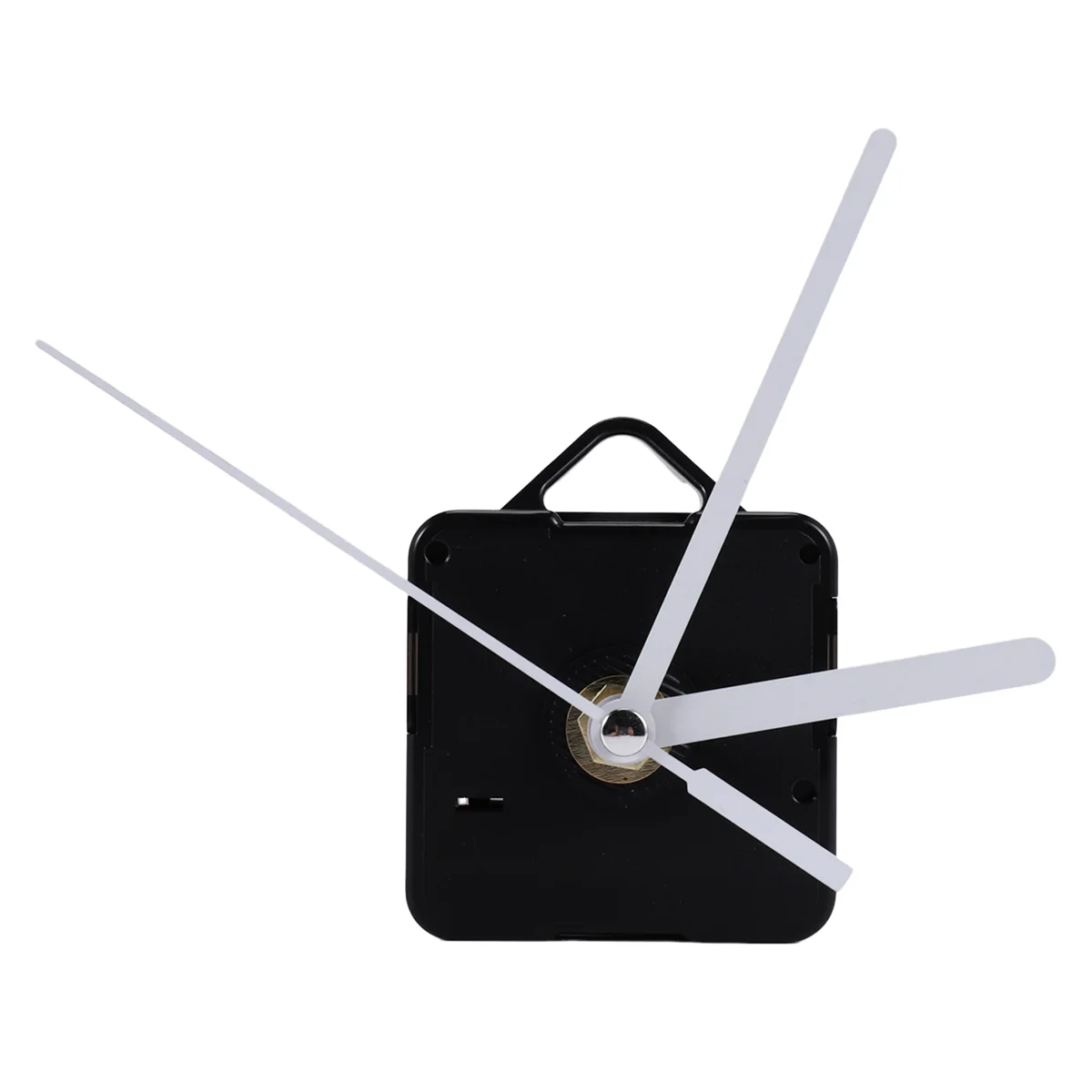 Pièces de rechange pour horloge murale, mécanisme de mouvement du pendule, moteur d'horloge à quartz avec aiguilles et kit de raccords, noir et blanc, 1 paquet