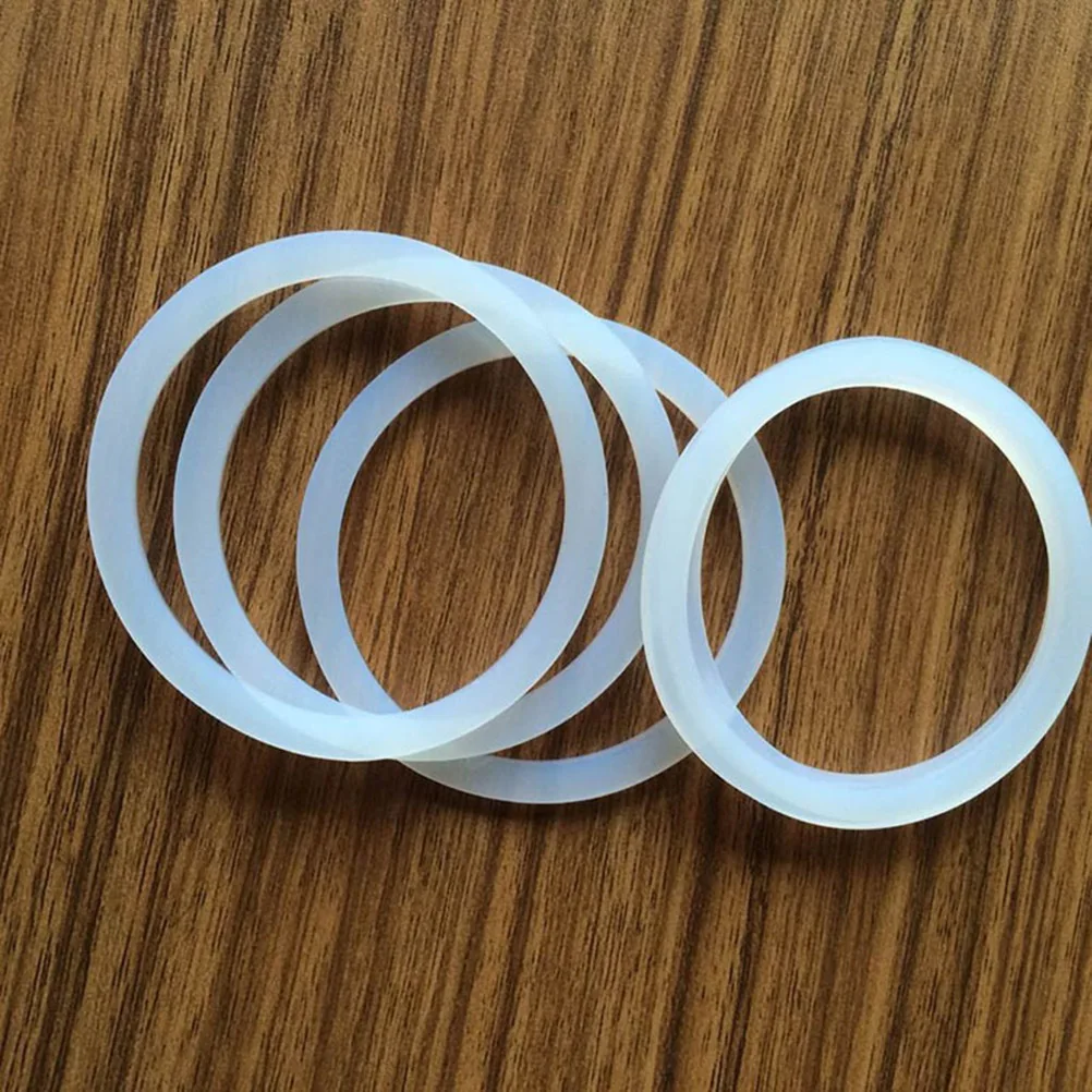 

4 pcs Insulation Cup Lid Seal .4Cm Outer Diameter 4Mm Inner Diameter 0.35Cm Thick Silicone Replacement For Vacuum Bottle