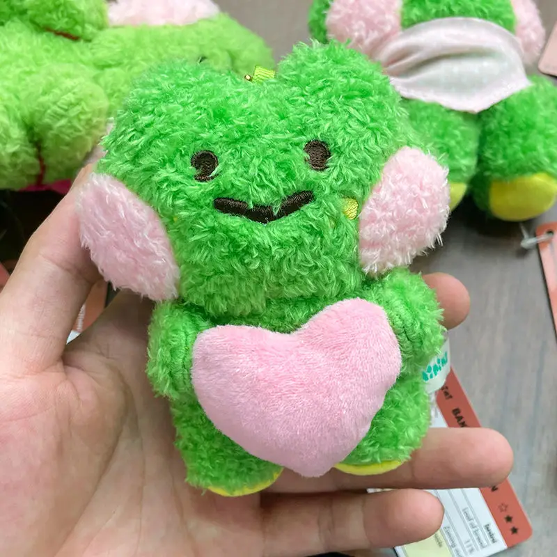 Cute Cartoon Mini Frog Plush Toy Pendant Cute Little Doll Plush Keychain Cartoon Animal Bag Plush Pendant Decoration Gift